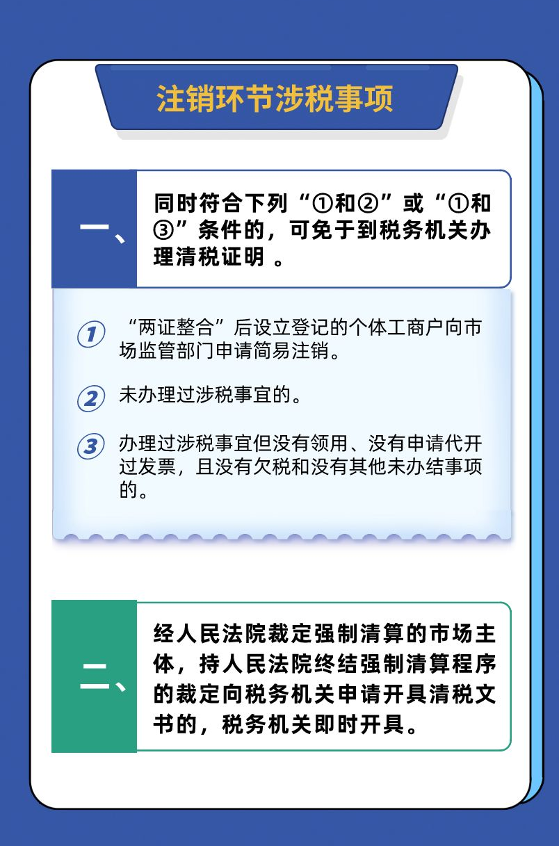 一圖了解歇業(yè)和注銷環(huán)節(jié)涉稅事項5