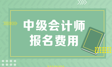 中級會計師考試報名費多少錢??？