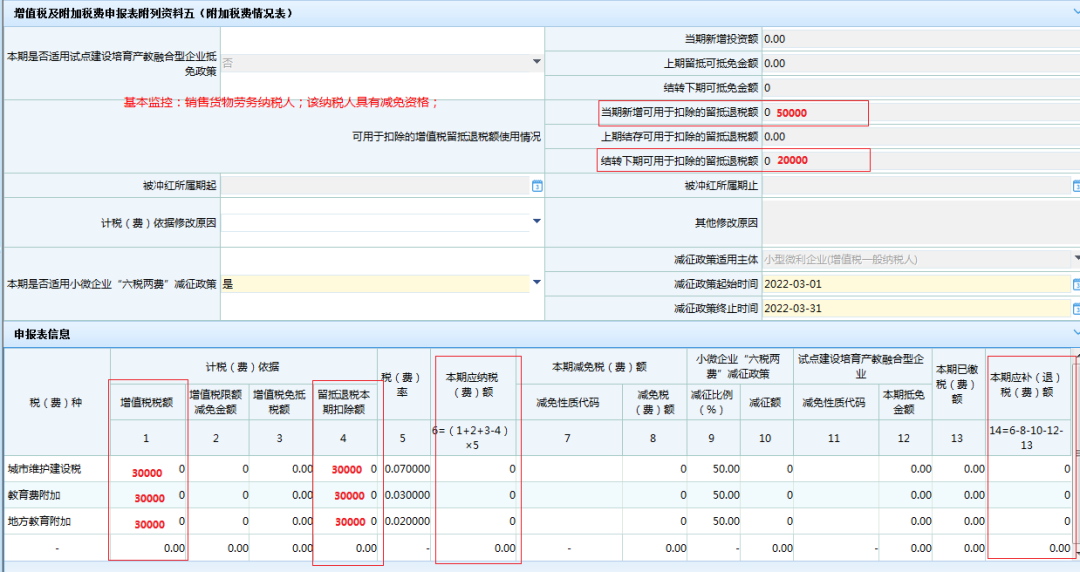 增值稅及附加稅費申報表