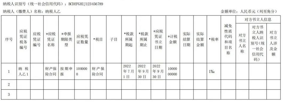 印花稅稅源明細(xì)表1