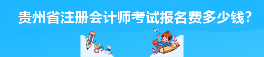 貴州省注冊會計師考試報名費(fèi)多少錢？