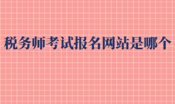 稅務(wù)師考試報名網(wǎng)站是哪個