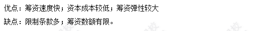 每天一個財務(wù)管理必看知識點&練習(xí)題——銀行借款的籌資特點