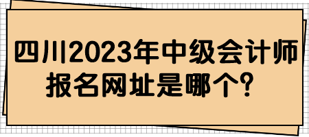 四川2023年中級會計師報名網(wǎng)址是哪個？