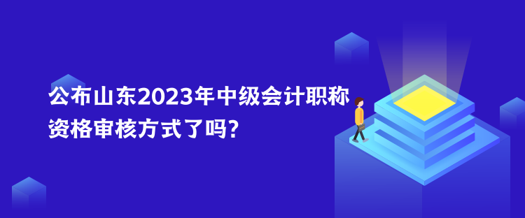 公布山東2023年中級(jí)會(huì)計(jì)職稱(chēng)資格審核方式了嗎？