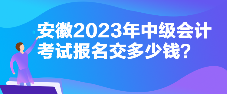 安徽2023年中級(jí)會(huì)計(jì)考試報(bào)名交多少錢？