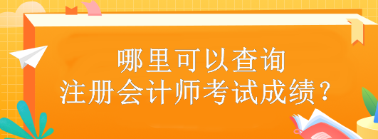 哪里可以查詢注冊會計師考試成績？