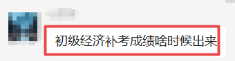 初級經(jīng)濟師補考成績
