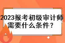 2023年報考初級審計師需要什么條件？