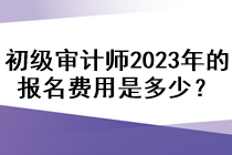 初級(jí)審計(jì)師2023年的報(bào)名費(fèi)用是多少？