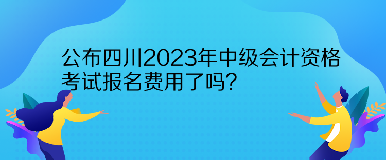 公布四川2023年中級會計(jì)資格考試報(bào)名費(fèi)用了嗎？