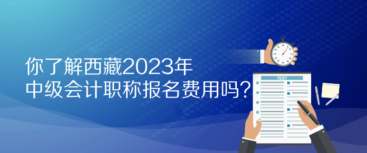 你了解西藏2023年中級會計職稱報名費用嗎？