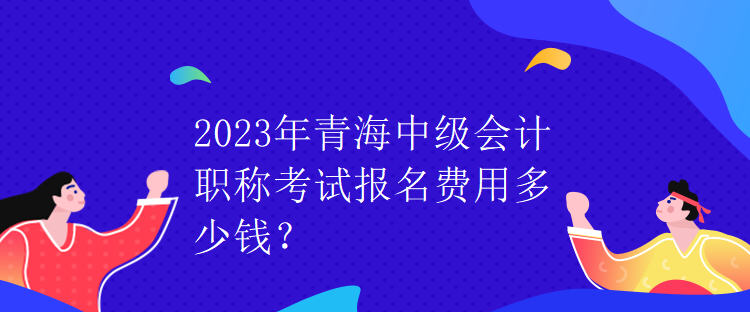 2023年青海中級會計職稱考試報名費用多少錢？