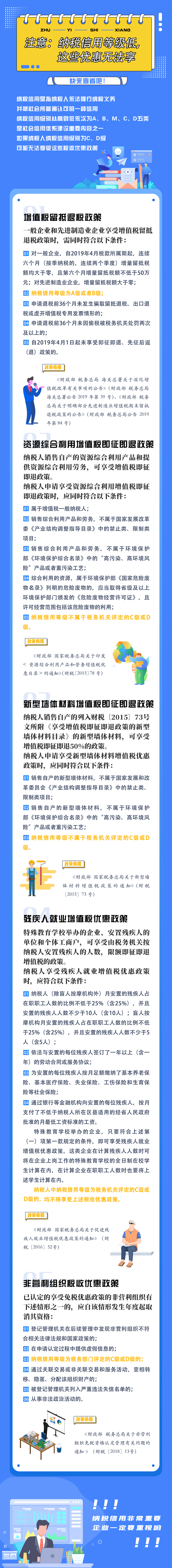 納稅信用級(jí)別為C、D級(jí)，這些優(yōu)惠無(wú)法享