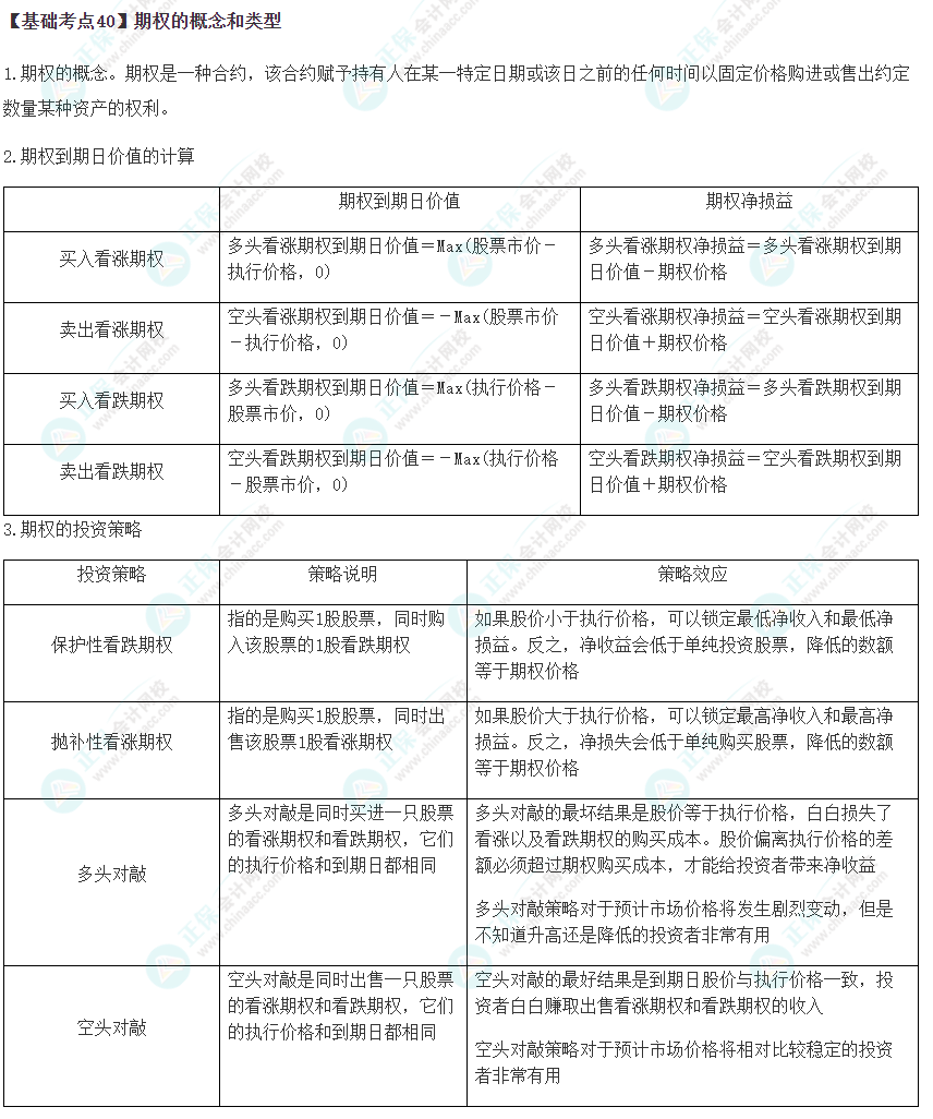 2023年注會《財管》基礎(chǔ)階段必學(xué)知識點(diǎn)