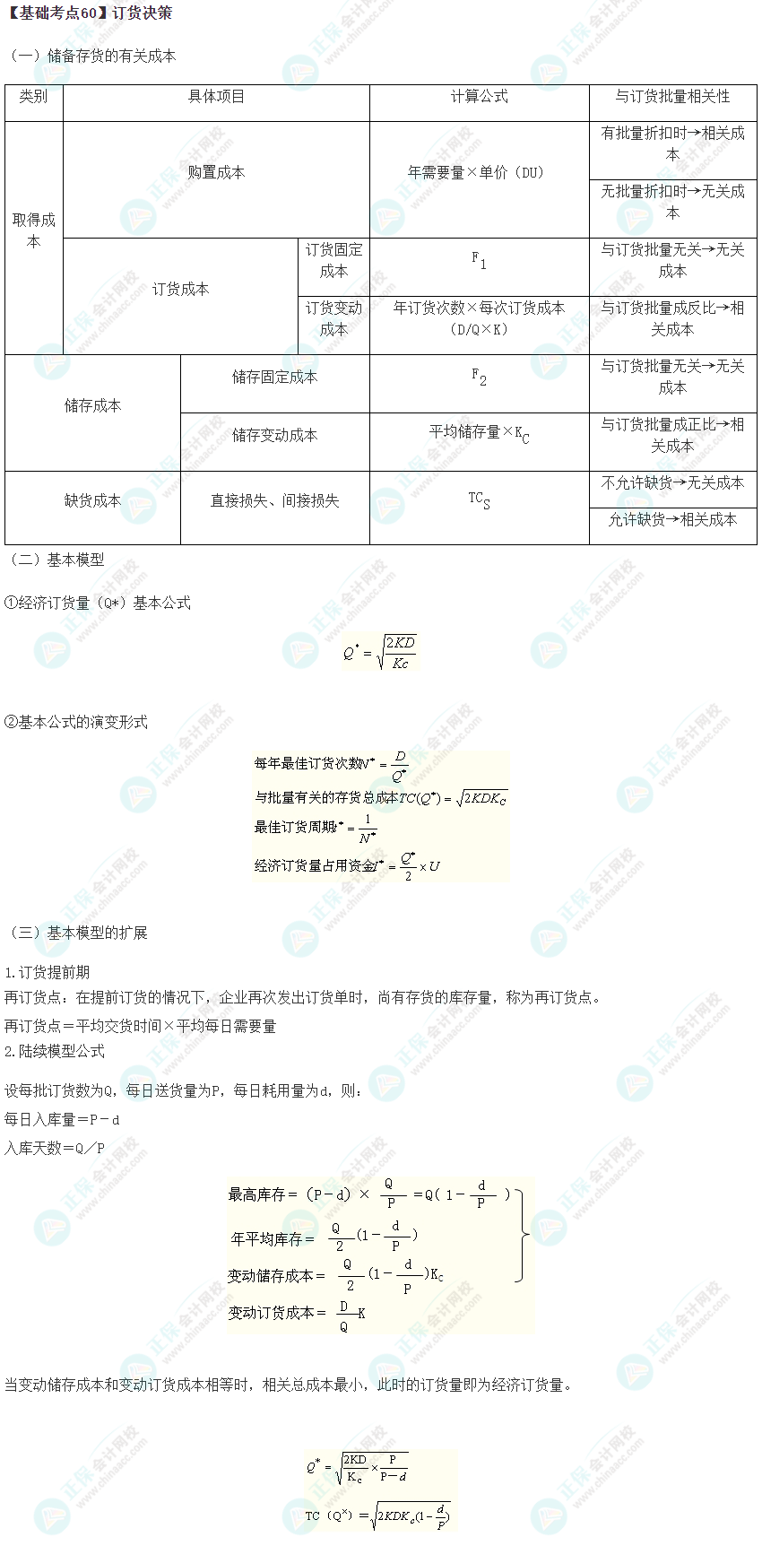 2023年注會《財管》基礎(chǔ)階段必學(xué)知識點