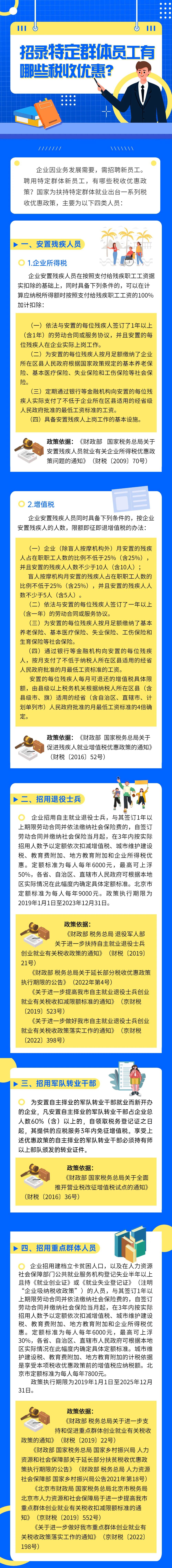 招錄特定群體員工有哪些稅收優(yōu)惠？