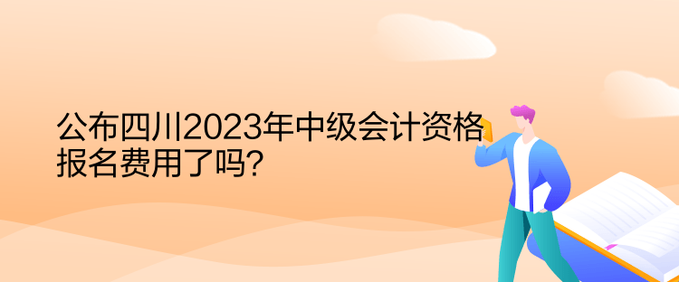 公布四川2023年中級(jí)會(huì)計(jì)資格報(bào)名費(fèi)用了嗎？