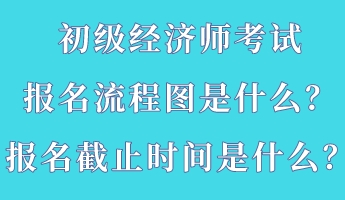 初級(jí)經(jīng)濟(jì)師考試報(bào)名流程圖是什么？報(bào)名截止時(shí)間是什么？