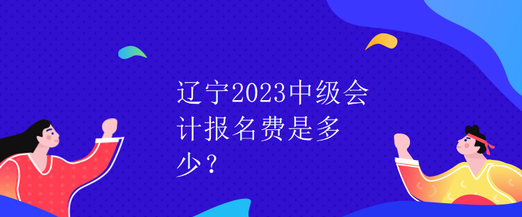 遼寧2023中級會計(jì)報(bào)名費(fèi)是多少？