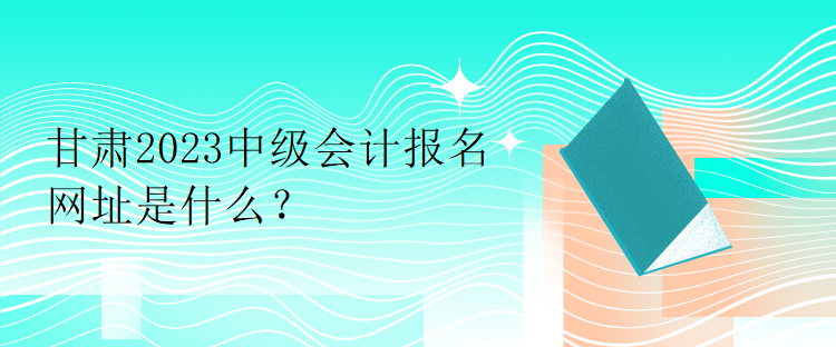 甘肅2023中級(jí)會(huì)計(jì)報(bào)名網(wǎng)址是什么？