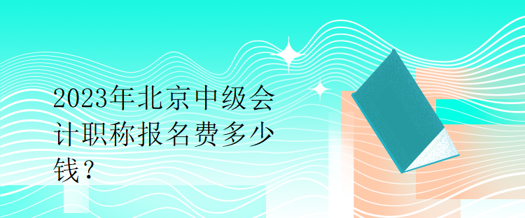 2023年北京中級(jí)會(huì)計(jì)職稱報(bào)名費(fèi)多少錢(qián)？