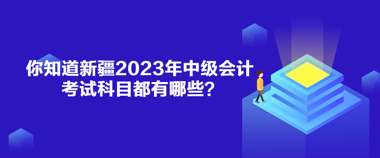 你知道新疆2023年中級(jí)會(huì)計(jì)考試科目都有哪些？