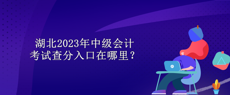 湖北2023年中級會計考試查分入口在哪里？