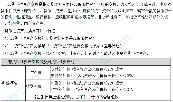 2024中級(jí)會(huì)計(jì)實(shí)務(wù)預(yù)習(xí)必看知識(shí)點(diǎn)26：非貨幣性資產(chǎn)交換的認(rèn)定