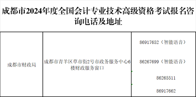 四川省成都市發(fā)布2024年初級會計(jì)考試報(bào)名簡章