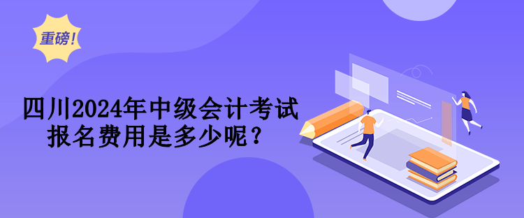 四川2024年中級會計考試報名費用是多少呢？