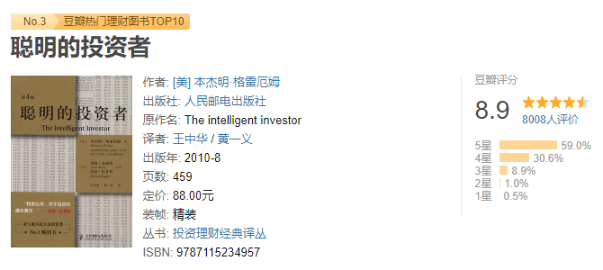 CFA入行必看！豆瓣均分8.0+的金融書！