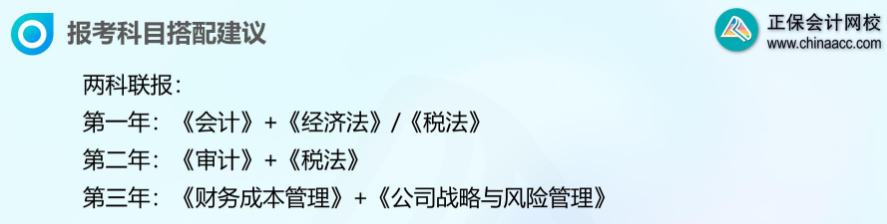 注會報考科目搭配建議1