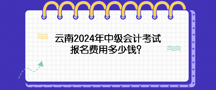 云南2024年中級(jí)會(huì)計(jì)考試報(bào)名費(fèi)用多少錢？