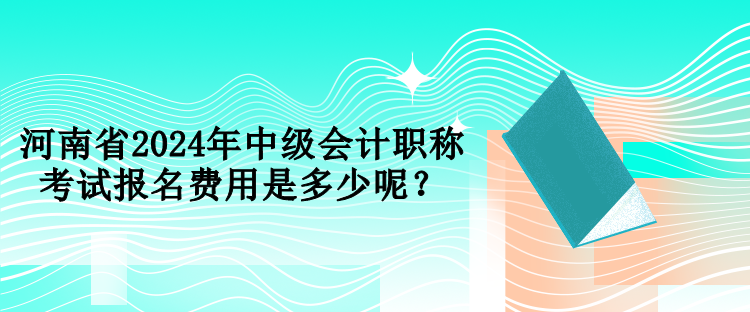 河南省2024年中級(jí)會(huì)計(jì)職稱考試報(bào)名費(fèi)用是多少呢？