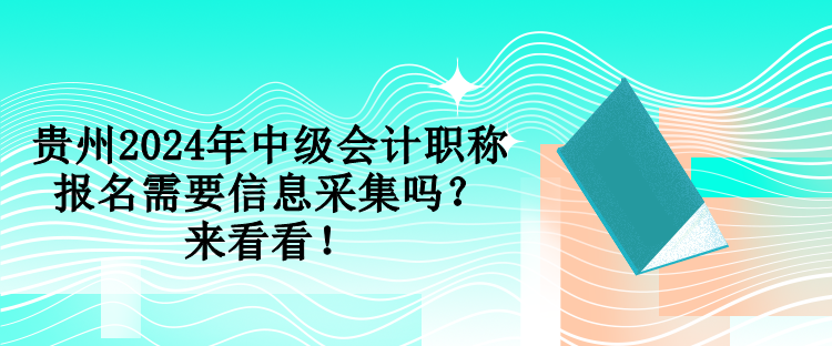 貴州2024年中級(jí)會(huì)計(jì)職稱(chēng)報(bào)名需要信息采集嗎？來(lái)看看！