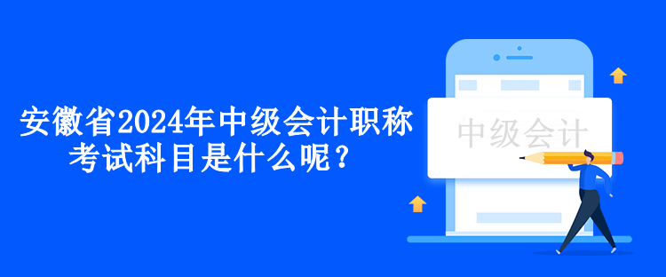 安徽省2024年中級(jí)會(huì)計(jì)職稱考試科目是什么呢？