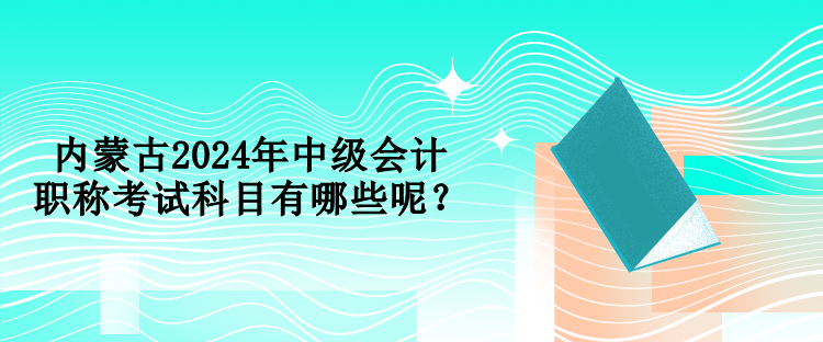 內(nèi)蒙古2024年中級會(huì)計(jì)職稱考試科目有哪些呢？