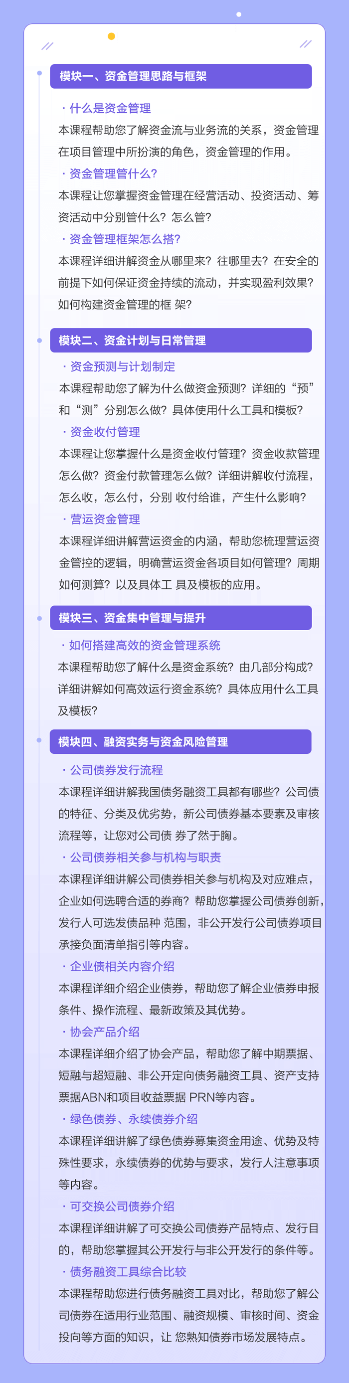 資金管理實(shí)操特訓(xùn)營