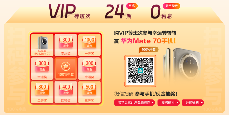 稅務師查分季！VIP班11月28日-30日至高24期免息！